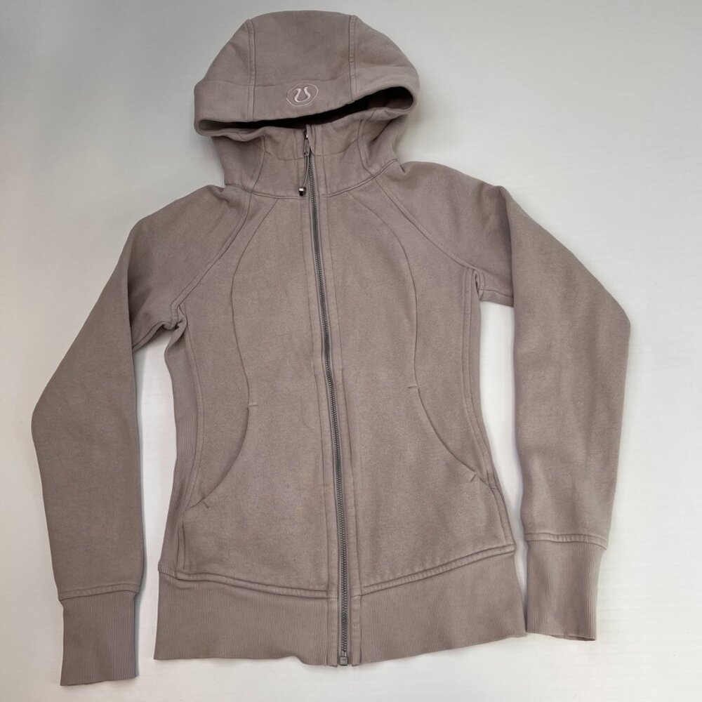 Lululemon Jacket Women 2 Scuba Hood Pocket Full Zip Coat Train Run Gym Core Go